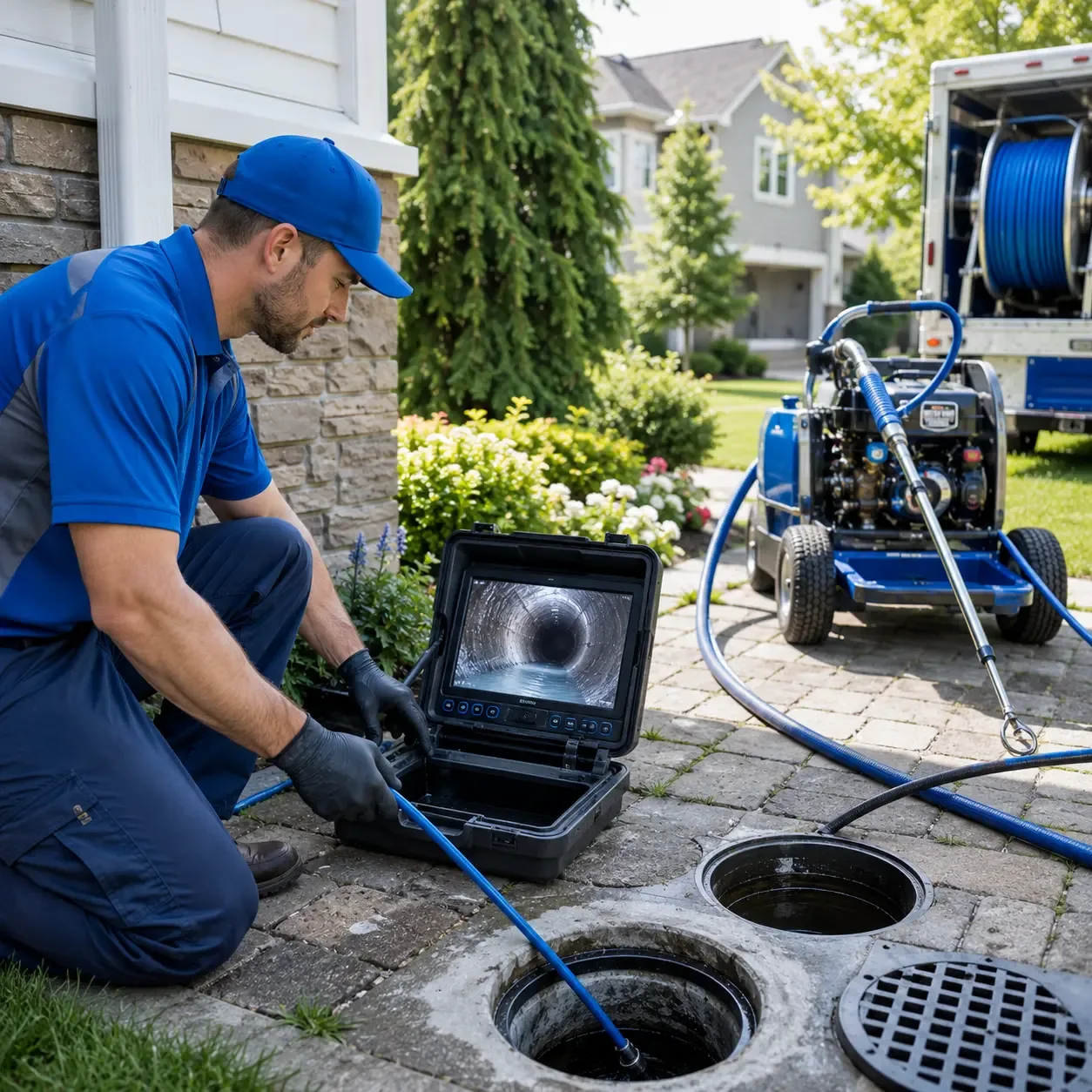 Outdoor drain cleaning professionals serving Hope, NJ