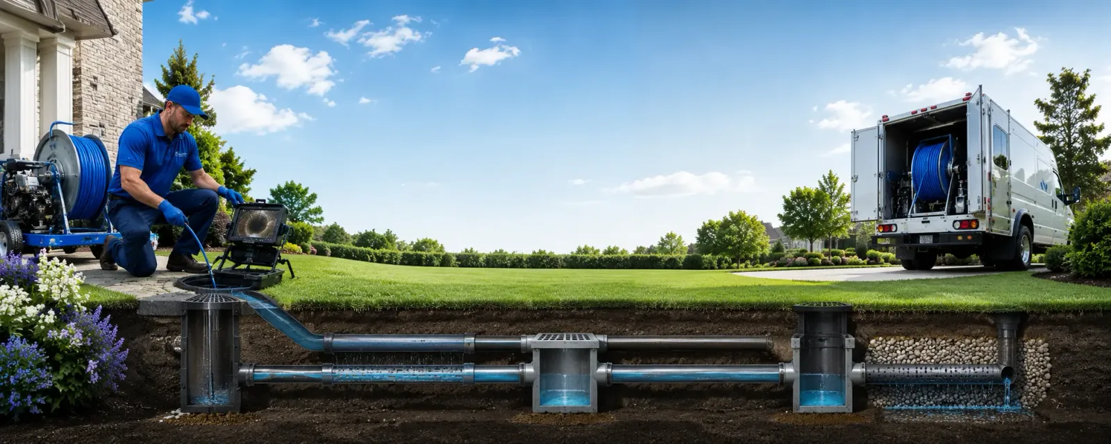 Outdoor drain cleaning information for Hope, NJ